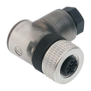Hirschmann ELWIKA 4012 PG7 TO Sensor Connector E Series M12 Receptacle 4 Contacts Screw Socket Right Angle Cable Mount