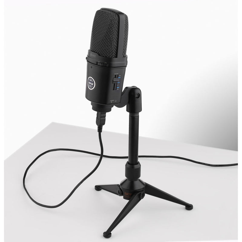 Auray TT-6240 Compact Tripod Tabletop Microphone Stand (Black)