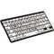 LogicKeyboard XL Print American English Bluetooth 3.0 Mini Keyboard (Black on White)