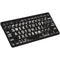 LogicKeyboard XL Print American English Bluetooth 3.0 Mini Keyboard (White on Black)