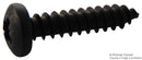 TR FASTENINGS N80.750 PRSTABB100- Screw, Self-Tapping, No.8, 0.75 ", Chemically Blackened, Steel, Pan Head Pozidriv