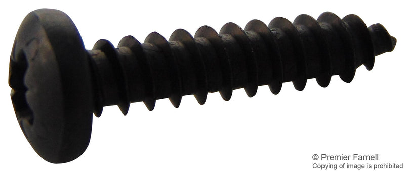 TR FASTENINGS N80.750 PRSTABB100- Screw, Self-Tapping, No.8, 0.75 ", Chemically Blackened, Steel, Pan Head Pozidriv