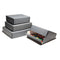 Print File 11.5 x 14.5 x 1.5" Drop-Front Metal Edge Archival Storage Box (Gray)