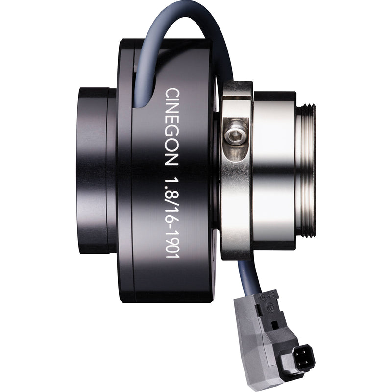 Schneider C-Mount 16mm f/1.8-11 Cinegon Motorized Compact P-Iris Lens with Lockable Focus