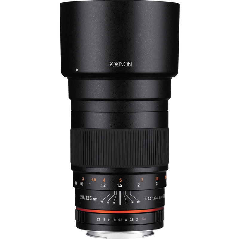 Rokinon 135mm f/2.0 Lens for Nikon F Mount with AE Chip
