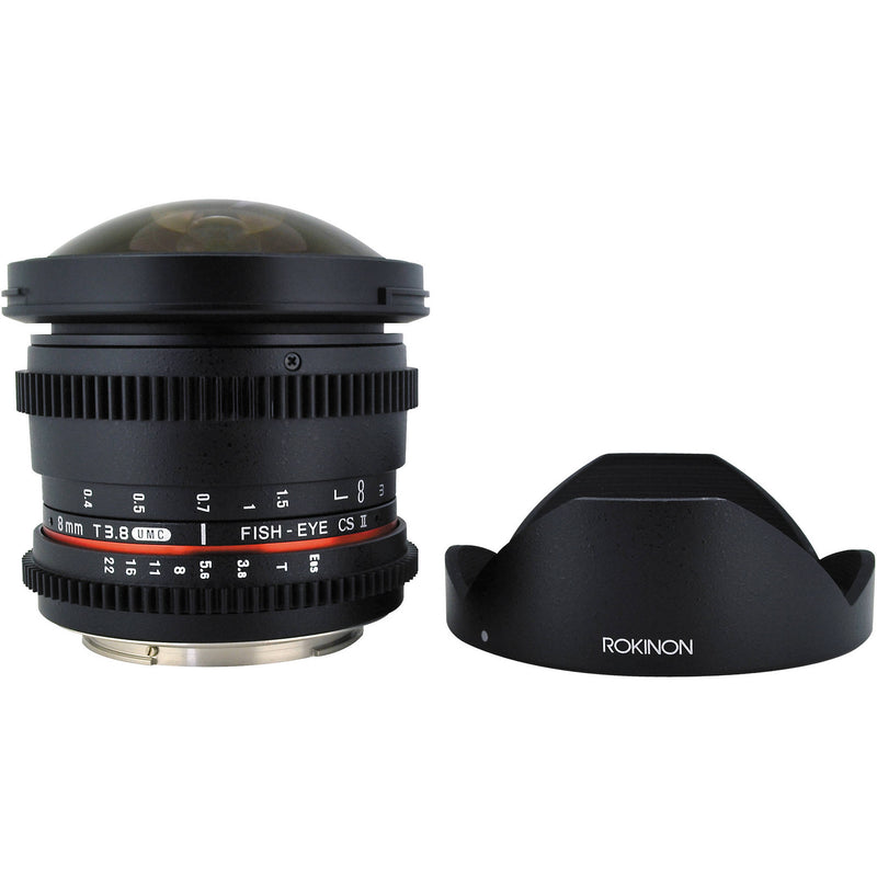 Rokinon 8mm T3.8 Cine UMC Fisheye CS II Lens for Canon EF Mount