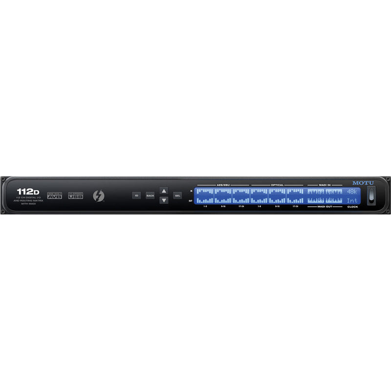 MOTU 112D Thunderbolt and USB Audio Interface With AVB Networking and DSP (112 x 112)