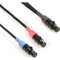 Remote Audio Balanced Stereo Breakout Cable with 2 TA3F to TA5F (18")