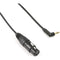 Remote Audio Unbalanced Adapter Cable XLR3F to 3.5mm RA TRS for Stereo Mini-Cam Inputs (18")