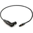 Remote Audio Balanced Adapter Cable XLR3F Right Angle to TA3F (18")