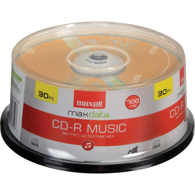 Maxell CD-R 80 Minutes (700MB) for Music Gold (30-Pack Spindle)