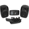 Gemini ES-210MXBLU Dual 10" Passive Speakers With Detachable Powered Mixer