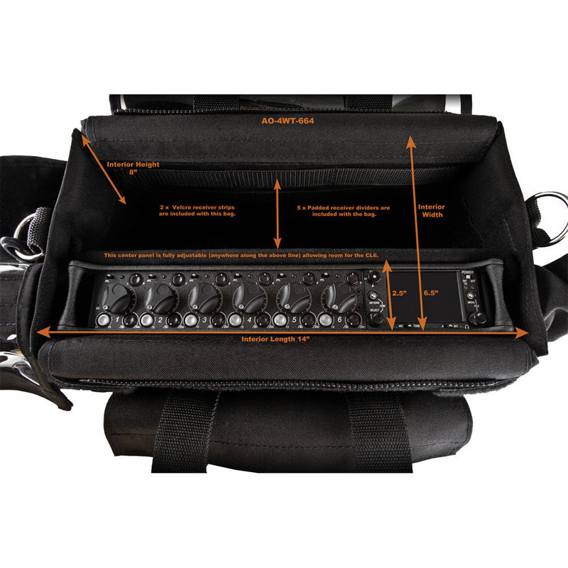 Porta Brace Audio Organizer Case for Sound Devices 664 Field Mixer
