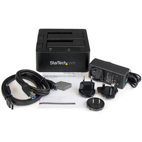 StarTech USB 3.0/eSATA to Dual 2.5/3.5" HDD/SSD Docking Station with UASP