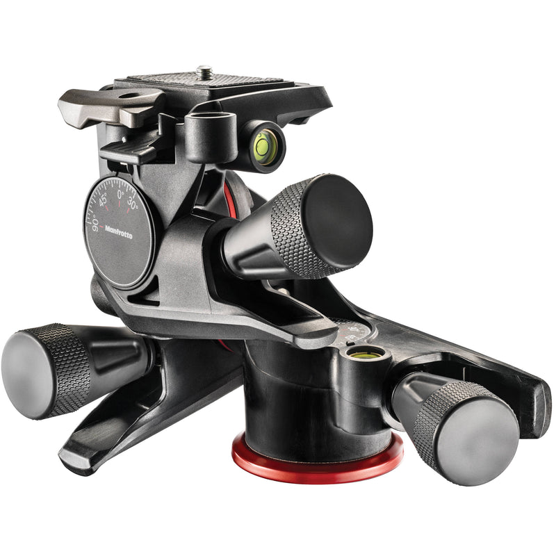 Manfrotto 028B Triman Camera Tripod with Geared Center Column & XPRO Geared 3-Way Pan/Tilt Head Kit