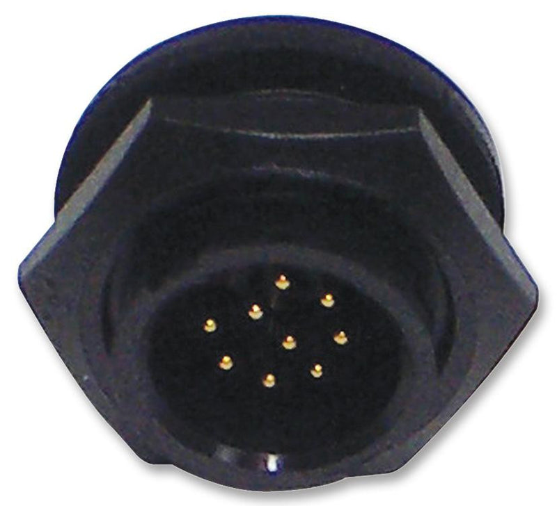 CONXALL 4182-3PG-300 Circular Connector, Panel Mount Plug, 3 Contacts, Solder Pin, Nylon (Polyamide) Body