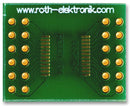 ROTH ELEKTRONIK RE931-04 Adaptor, SMD, Epoxy Glass Composite, 1.5mm, 19.5mm x 23.5mm