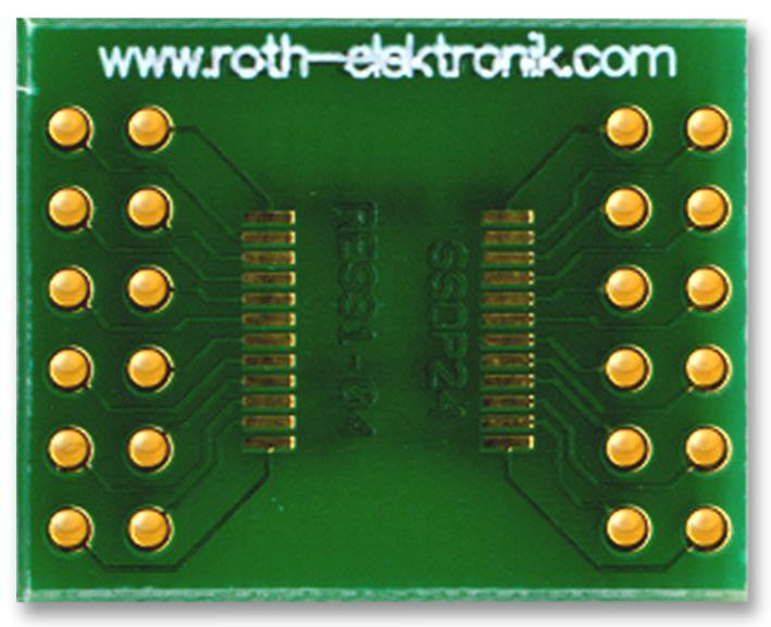 ROTH ELEKTRONIK RE931-04 Adaptor, SMD, Epoxy Glass Composite, 1.5mm, 19.5mm x 23.5mm