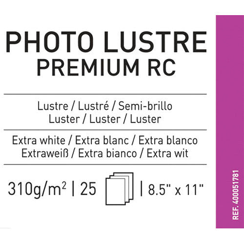 Canson Infinity Photo Lustre Premium RC Paper (8.5 x 11", 25 Sheets)