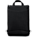 MacCase Premium Leather Flight Case with Backpack Straps and Extra Large Pouch (Black)