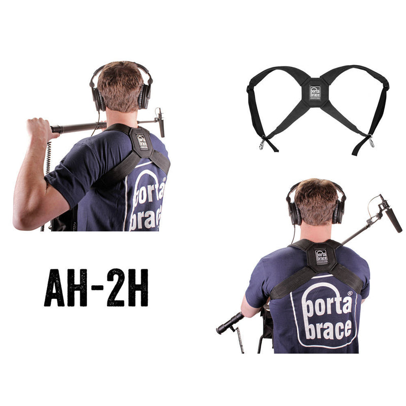 Porta Brace AO-1.5XBH Audio Organizer with AH-2H Harness Kit (Black)