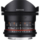 Samyang 12mm T3.1 VDSLR Cine Fisheye Lens for Nikon F Mount
