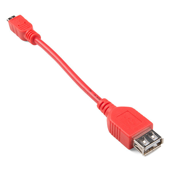 SparkFun USB OTG Cable - Female A to Micro B - 5in