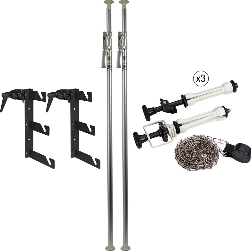 Impact Deluxe Varipole Support System with Metal Chain Kit