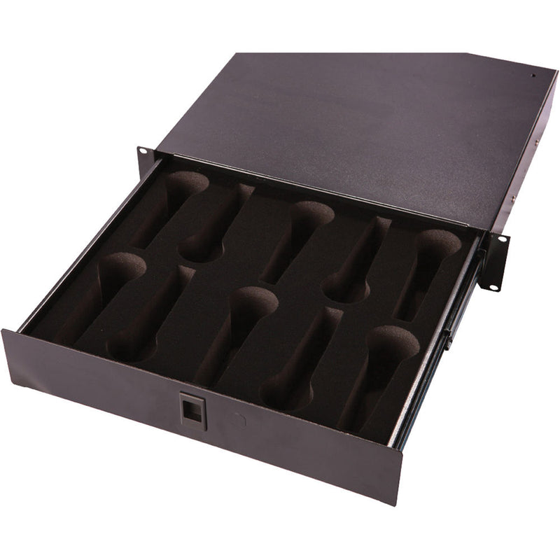 Gator Cases Rackworks 2 RU Microphone Rack Drawer