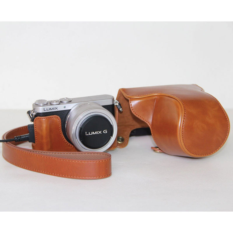 MegaGear MG115 Ever Ready Protective Camera Case for Panasonic LUMIX DMC-GM1 with 12-32mm Lens (Light Brown)