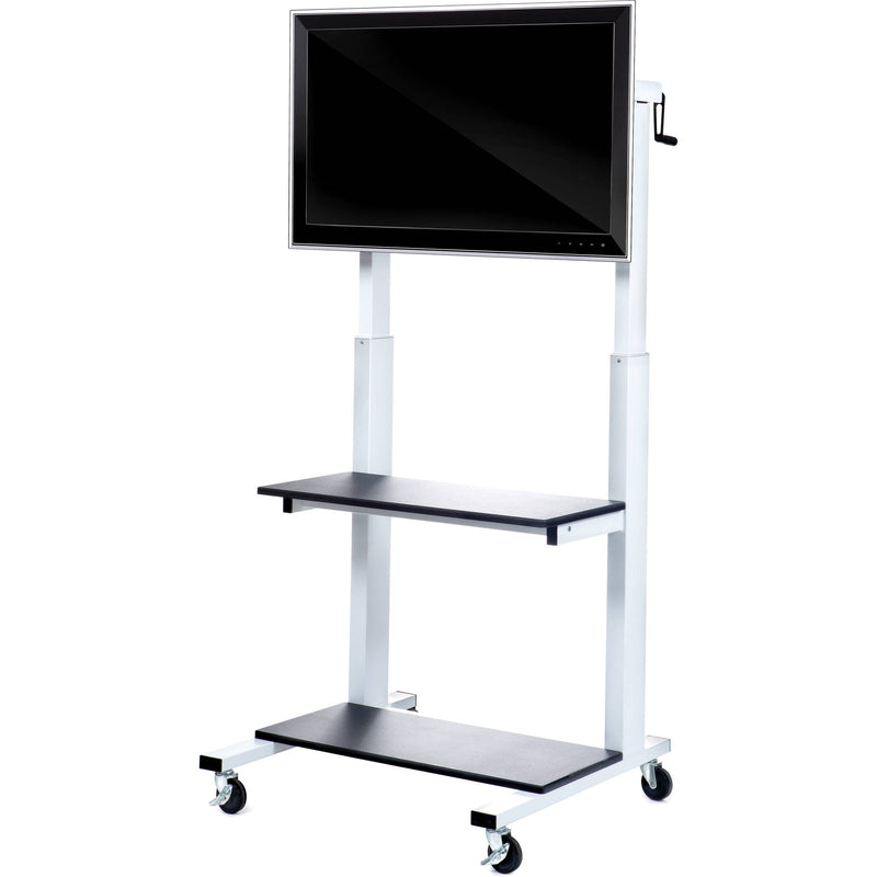 Luxor CLCD Crank Adjustable Flat Panel TV Cart