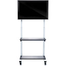 Luxor CLCD Crank Adjustable Flat Panel TV Cart