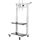 Luxor CLCD Crank Adjustable Flat Panel TV Cart