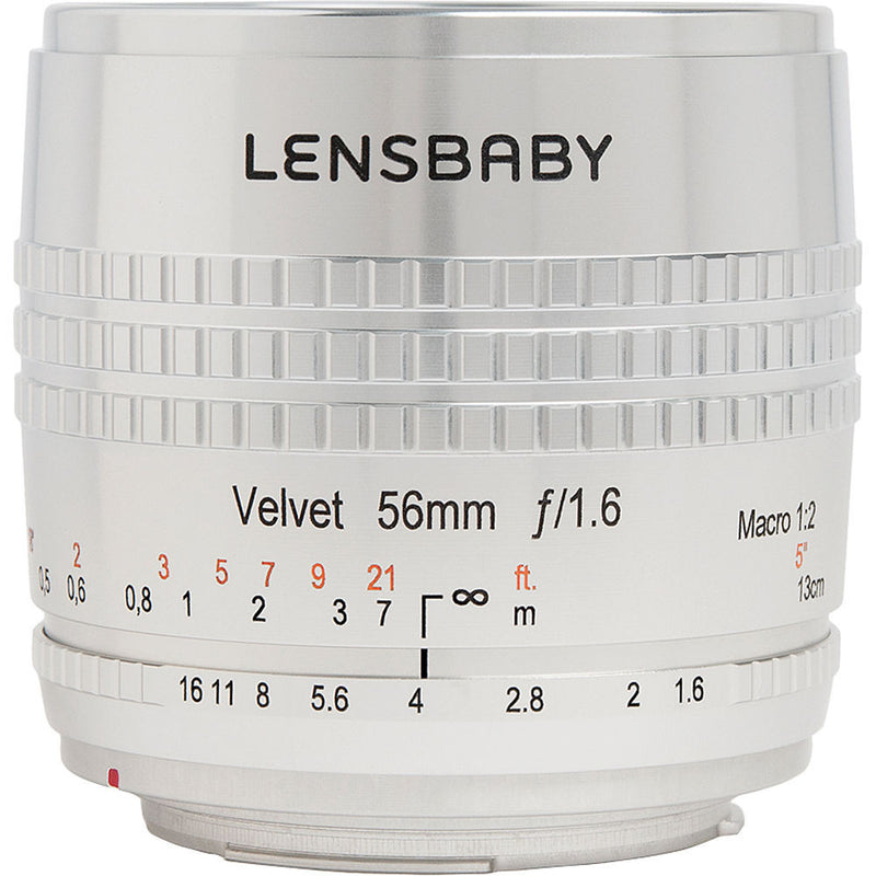 Lensbaby Velvet 56mm f/1.6 SE Lens for Nikon F (Silver)