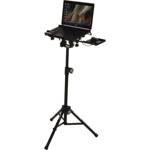 QuikLok LPH-004 Fully Adjustable Tripod-Base Universal Laptop Holder