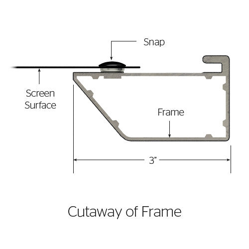 Da-Lite 24752V Cinema Contour 40.5 x 72" Fixed Frame Screen