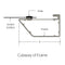Da-Lite 24778V Cinema Contour 58 x 136.5" Fixed Frame Screen