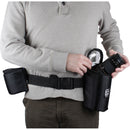 Porta Brace Waist Belt with 2 Lens Cups (Black)