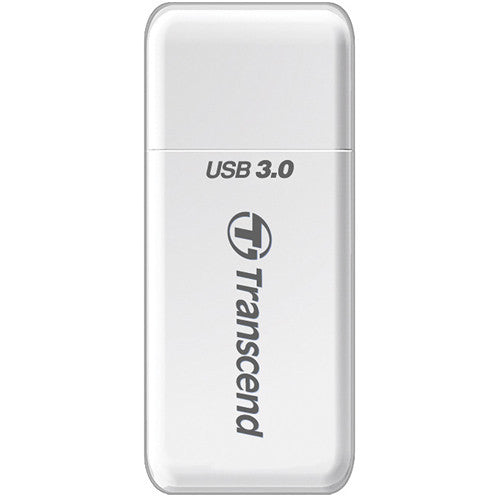 Transcend RDF5 USB 3.0 SDHC / SDXC / microSDHC/SDXC Memory Card Reader (White)