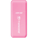 Transcend RDF5 USB 3.0 SDHC / SDXC / microSDHC/SDXC Memory Card Reader (Pink)