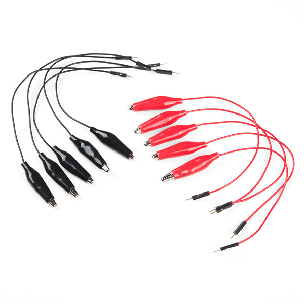 SparkFun Alligator Clip with Pigtail (10 Pack)