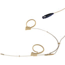 Voice Technologies VT DUPLEX Omni Headset Microphone with TA4F Connector for Shure Transmitters (L/XL, Beige)
