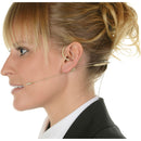 Voice Technologies VT DUPLEX Omni Headset Microphone with 3.5mm TRS Locking Connector for Sennheiser Transmitters (S/M, Beige)