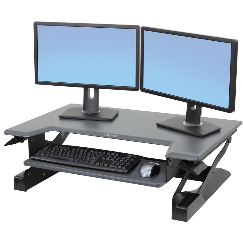 Ergotron WorkFit-T Sit-Stand Desktop Workstation (Black)