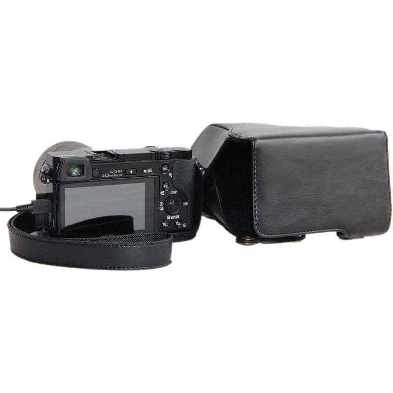 MegaGear Ever Ready Case for Sony A6000/A6300 with 16-50mm Lens (Black)