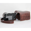 MegaGear Ever Ready Case for Sony A6000/A6300 with 16-50mm Lens (Dark Brown)