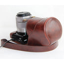 MegaGear Ever Ready Case for Sony A6000/A6300 with 16-50mm Lens (Dark Brown)
