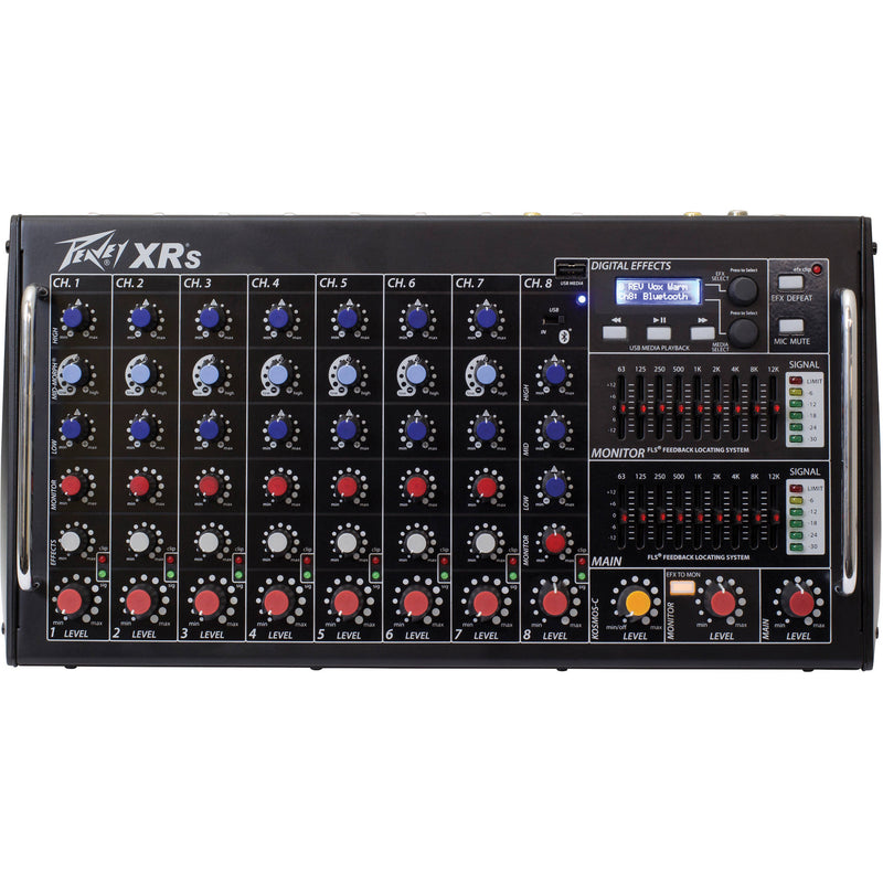 Peavey XR S 8-Channel Powered Mixer with Bluetooth (1,000 W)