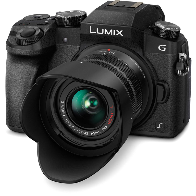 Panasonic Lumix DMC-G7 Mirrorless Micro Four Thirds Digital Camera with 14-42mm Lens (Black)