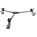 E-Image Two-Stage Aluminum Tripod with GH03 Head & Tripod Dolly Kit (75mm)